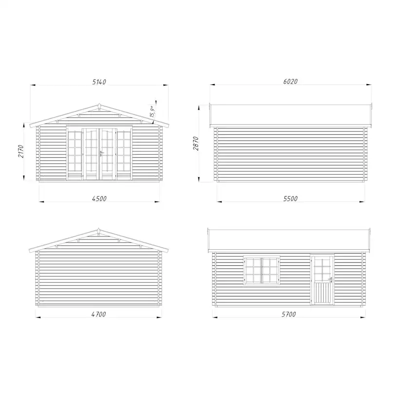 Stuga Palmako Irene 24,8 m2
