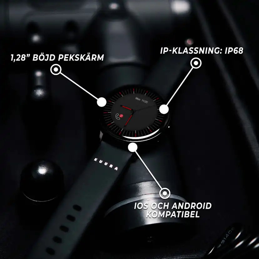 Kuura smartwatch Function F7 v2, silver Silver