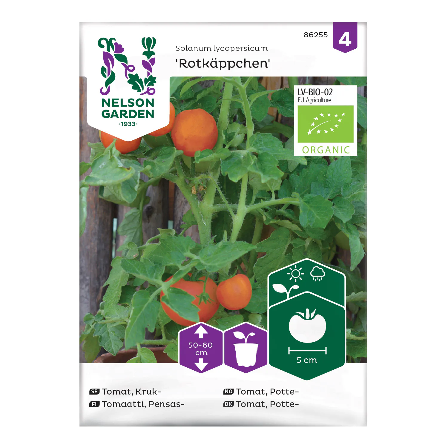 Frö Kruktomat Nelson Garden Rotkäppchen Eko