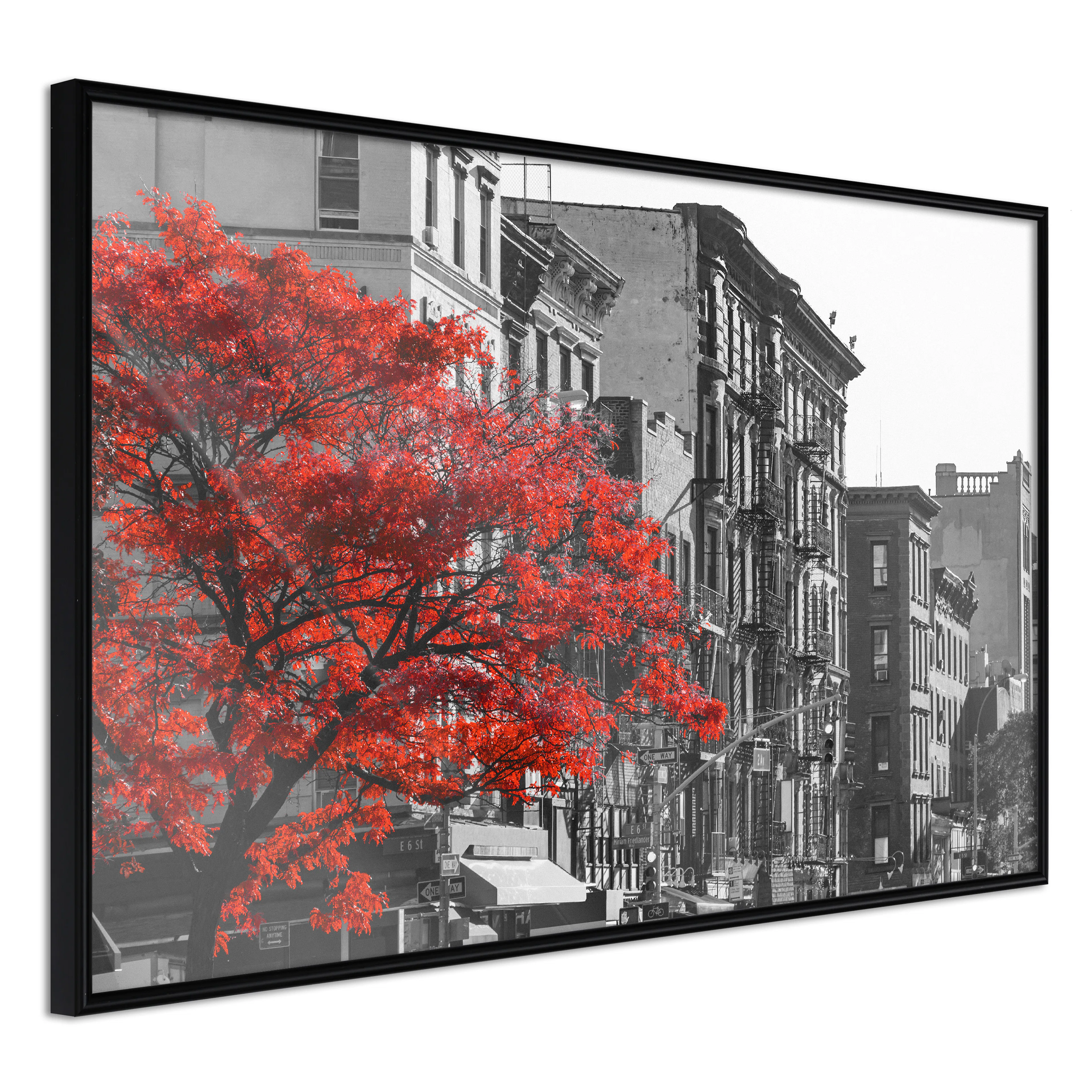 Affisch - Autumn in New York [Poster] 60x40 Svart ram, 60x40 cm