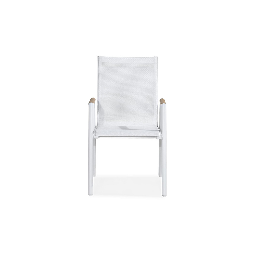 Las Vegas Karmstol Vit/Teak