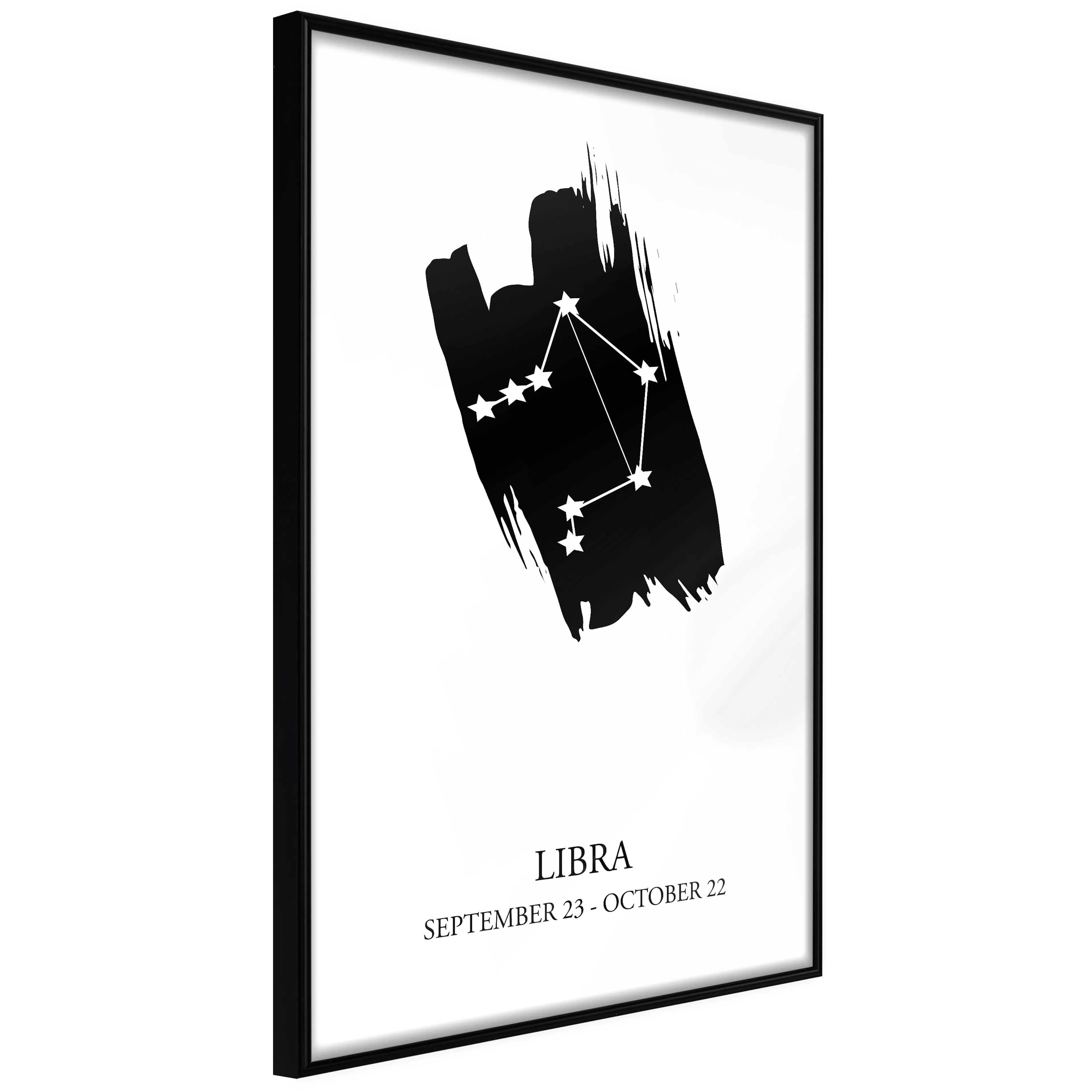 Affisch - Zodiac Signs: Libra [Poster] 40x60 Svart ram, 40x60 cm