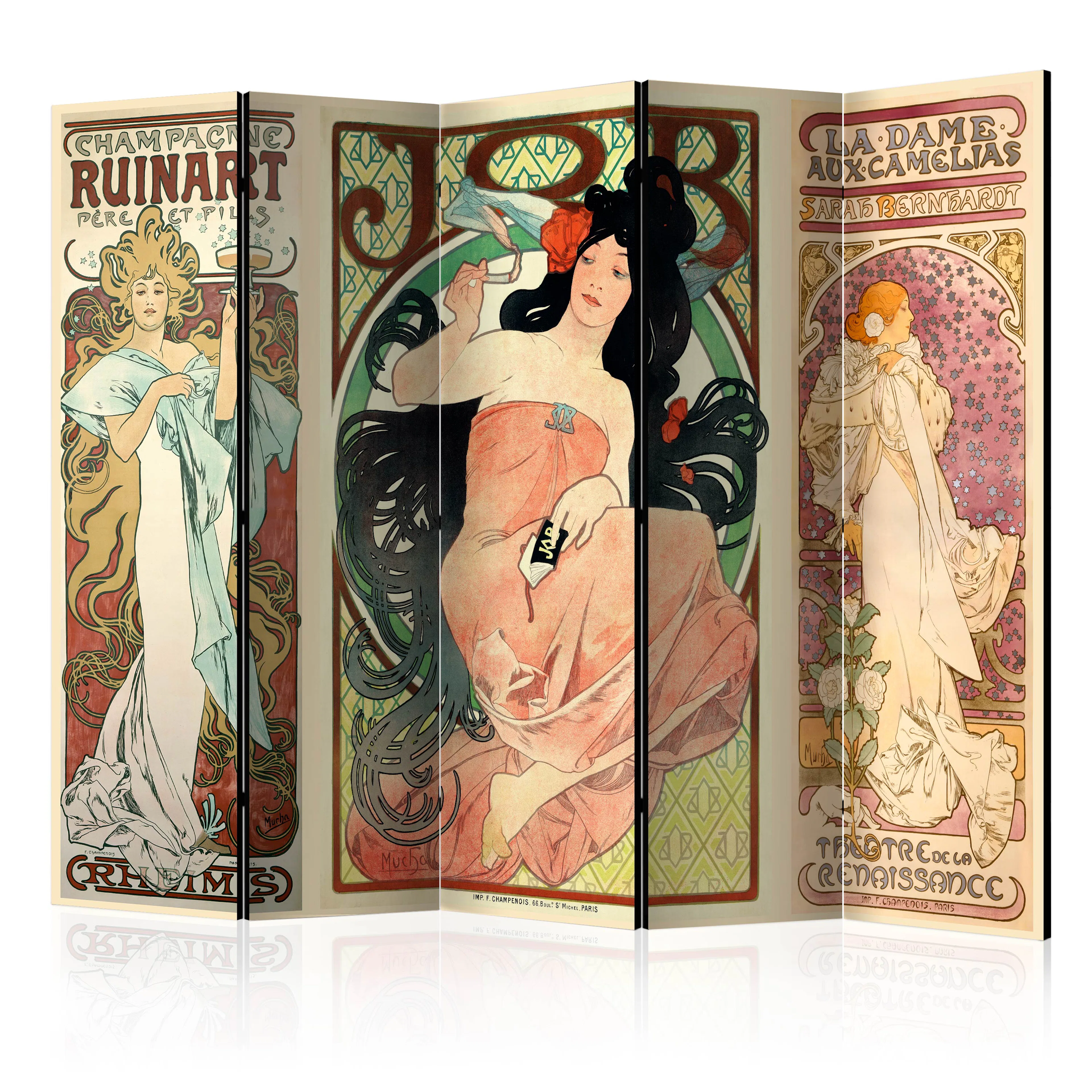 Rumsavdelare Arkiio Alphonse Mucha Women's II 225x172 cm