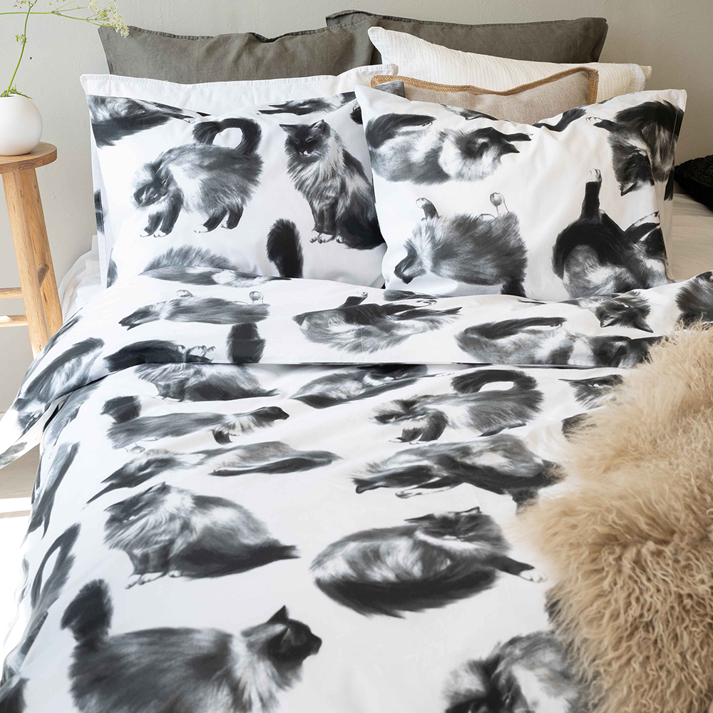 Påslakanset Borganäs of Sweden Julis Grå Enkelsäng