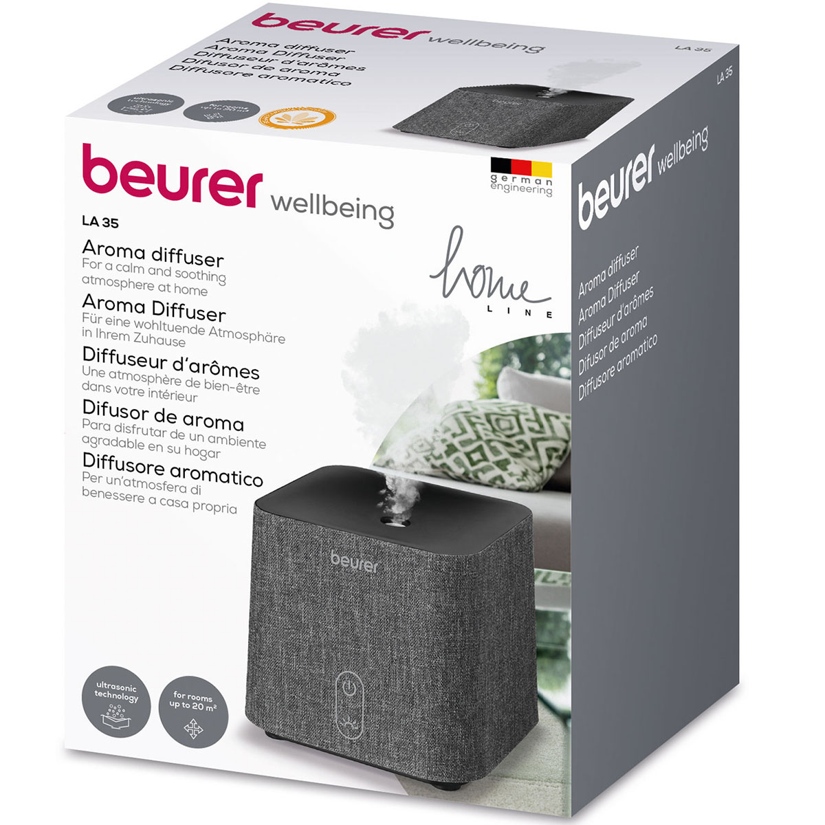 Luftfuktare Beurer Portabel LA 35 Aroma Diffuser