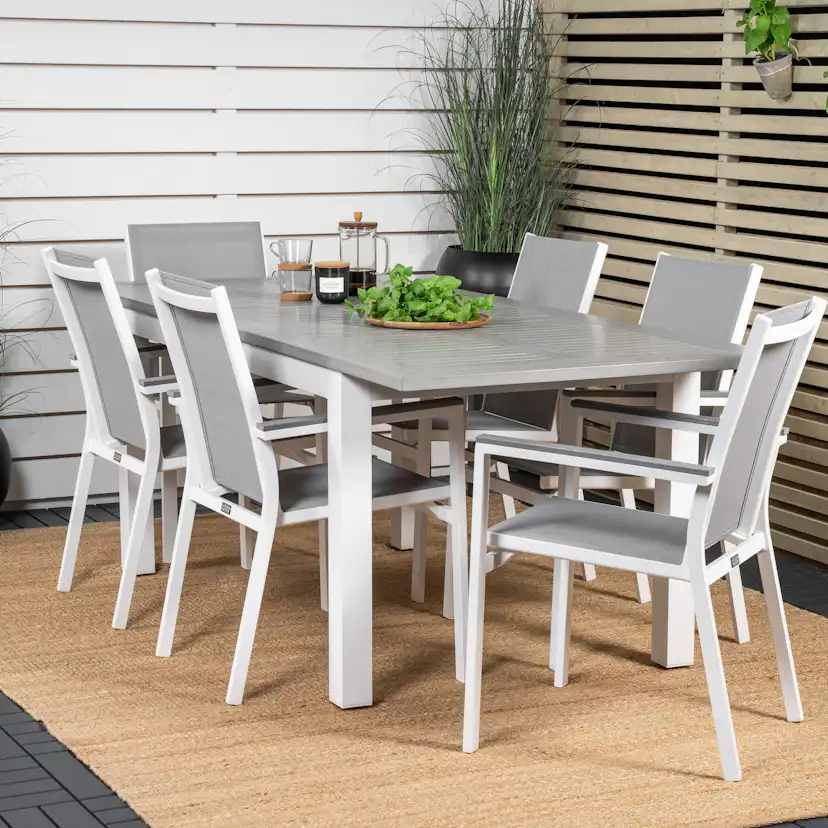 Matgrupp Venture Home Aleyna 152/210 med 6 Pincy Stolar