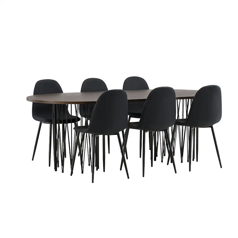 Matgrupp furniture/fashion Stone med 6 Polar Stolar