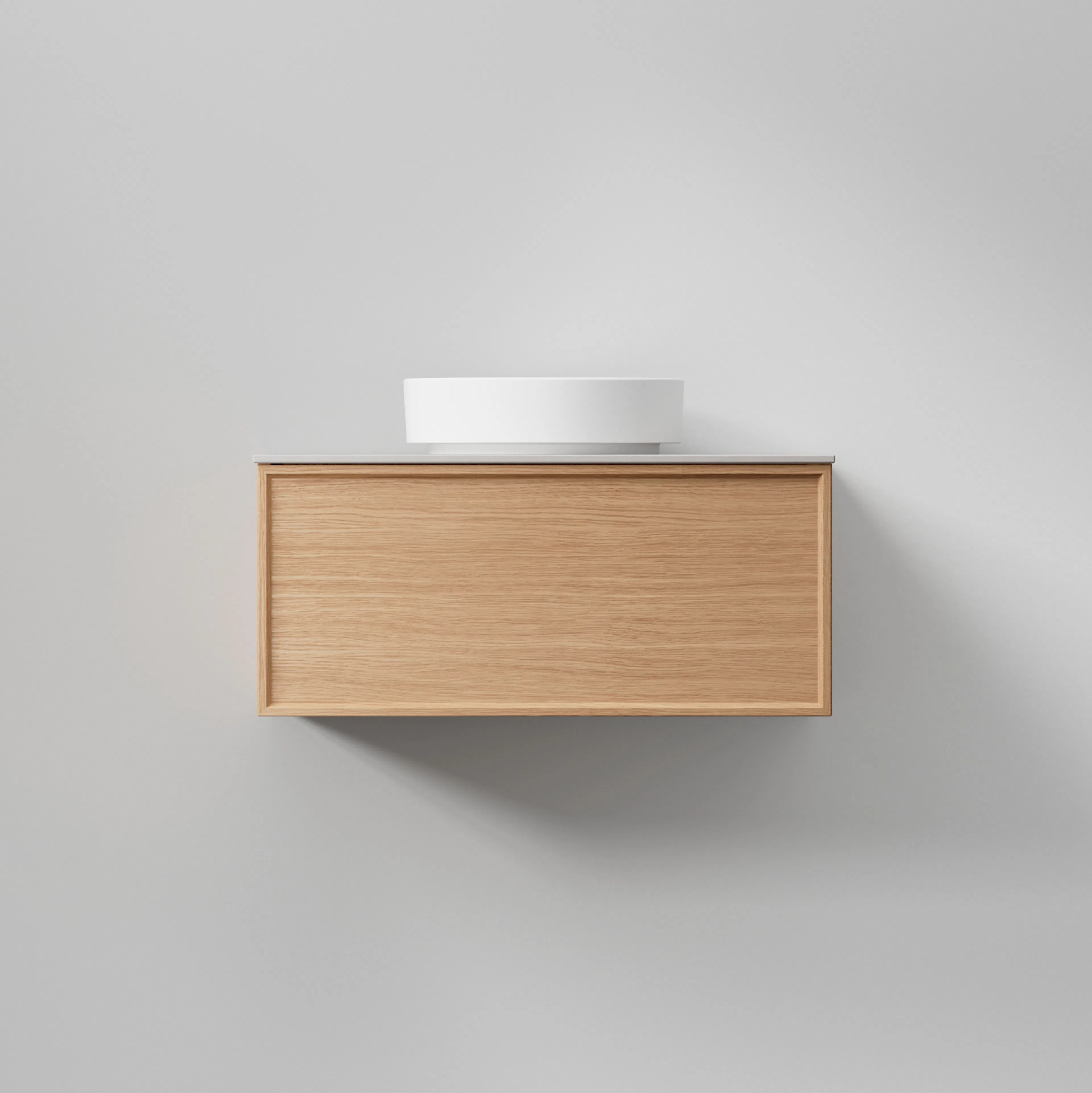 AIR Wood 80,Natural Oak, Helfront med 2 lådor,796x350x450 Natural Oak