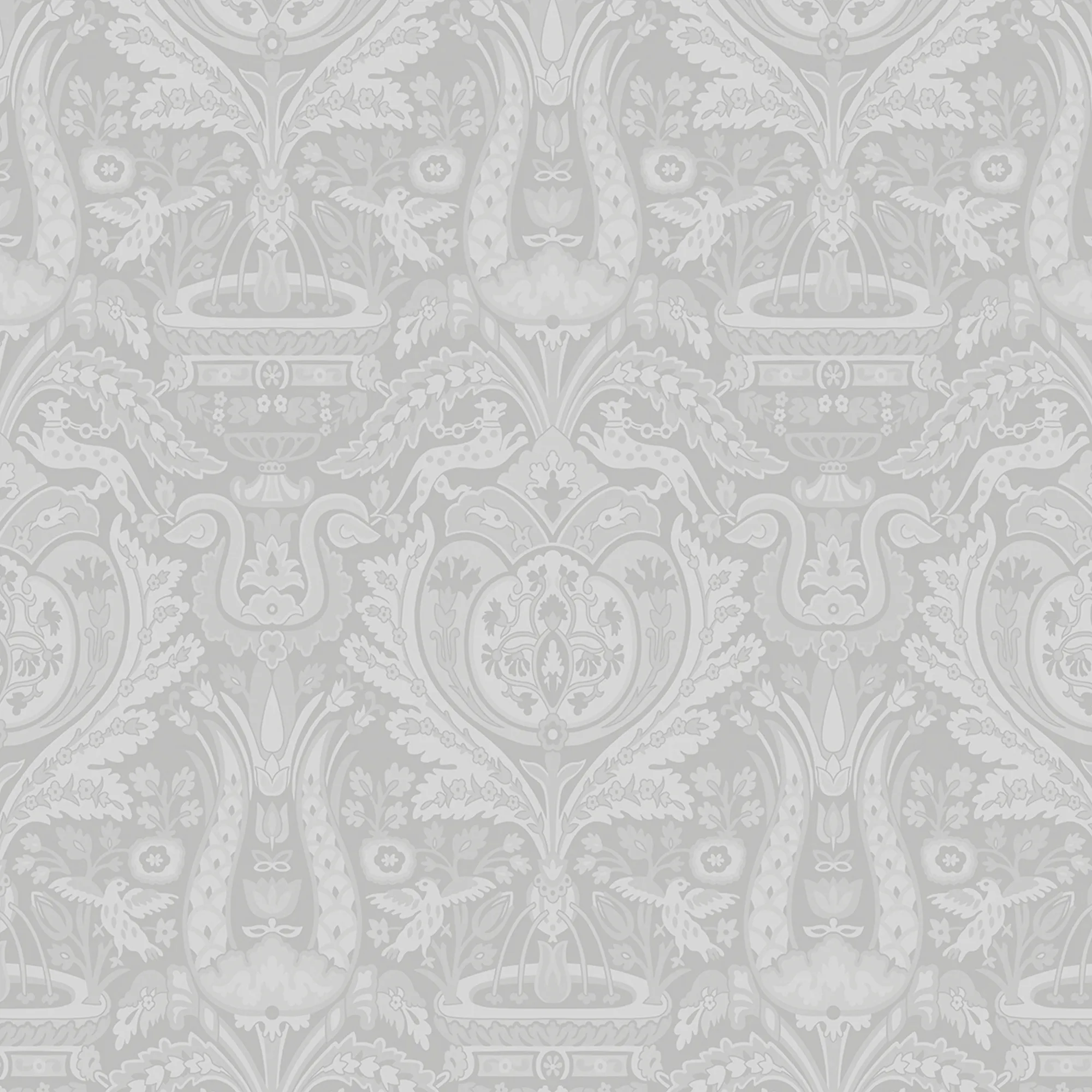 Tapet Laura Ashley Heraldic Damask Slate Gra