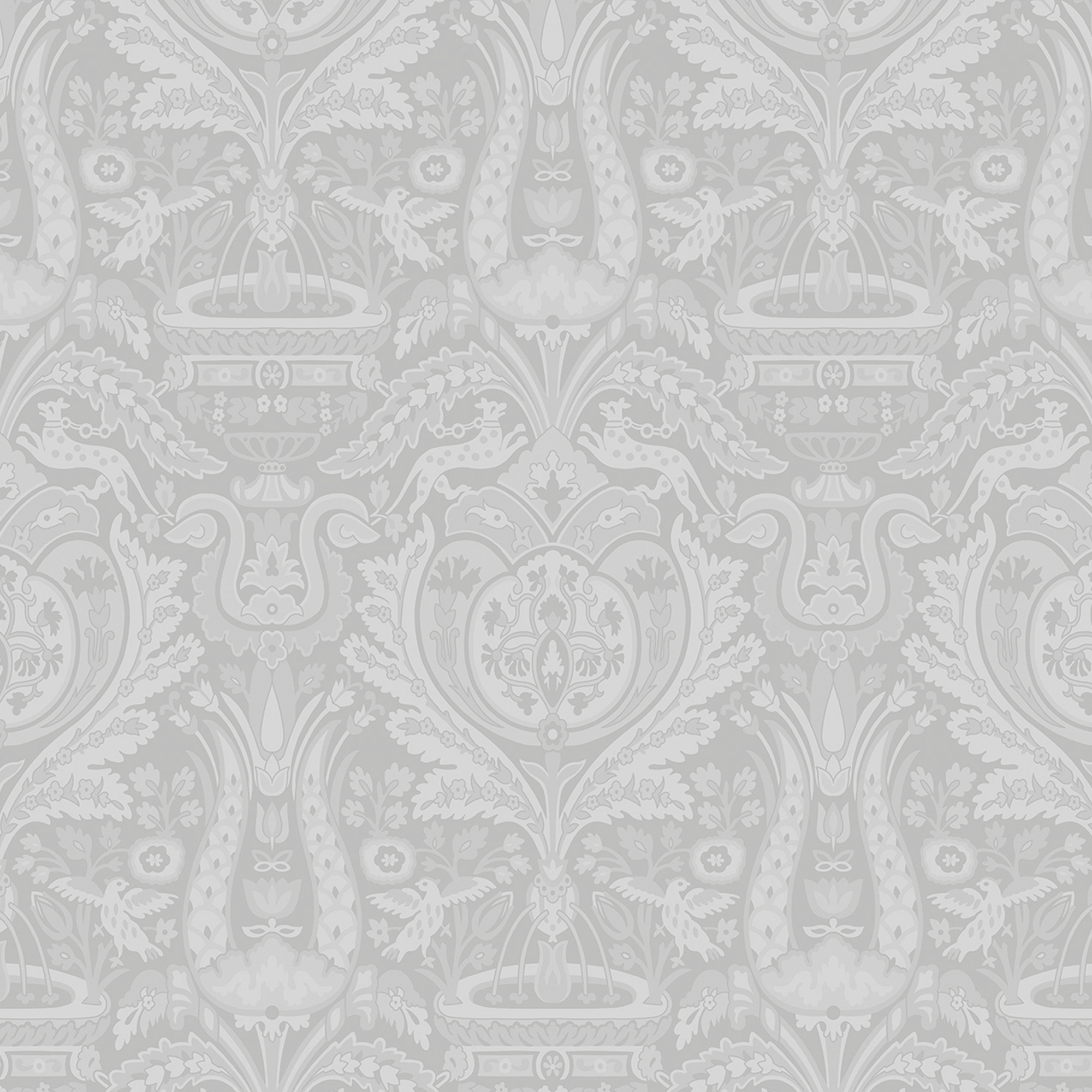 Tapet Laura Ashley Heraldic Damask Slate Gra