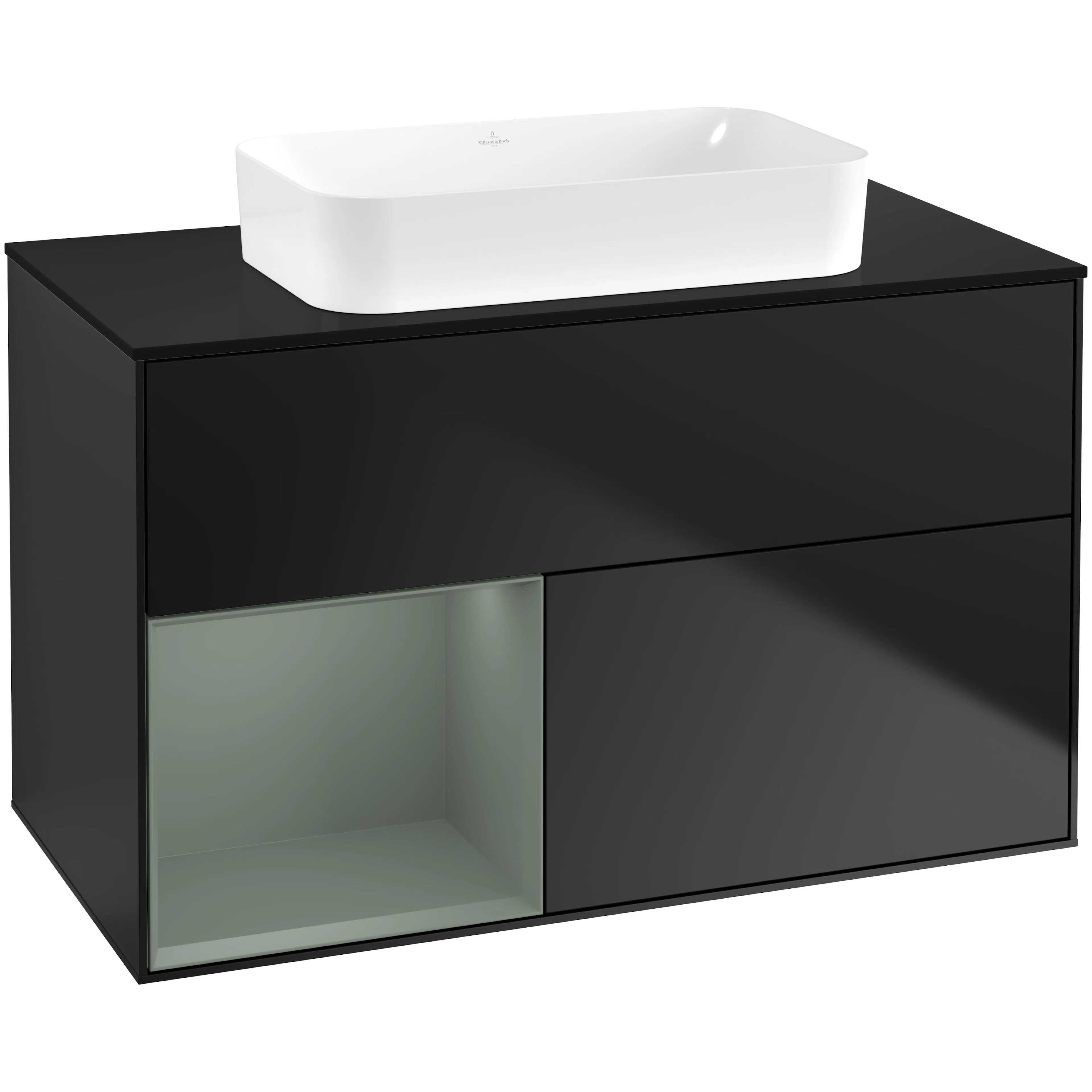 Tvättställsskåp Villeroy & Boch Finion med 2 Lådor Hylla och Bänkskiva för Fristående Tvättställ