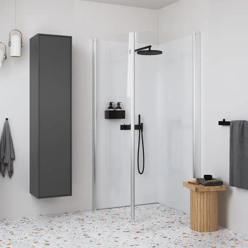 Duschdörr Contura Shower Space SBVK Bockad med Handtagsprofil Höjd: 200 BxH:900x2000