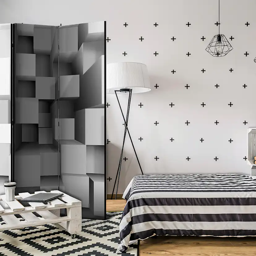 Rumsavdelare Skärmvägg Arkiio Geometric Puzzle 135x172 cm
