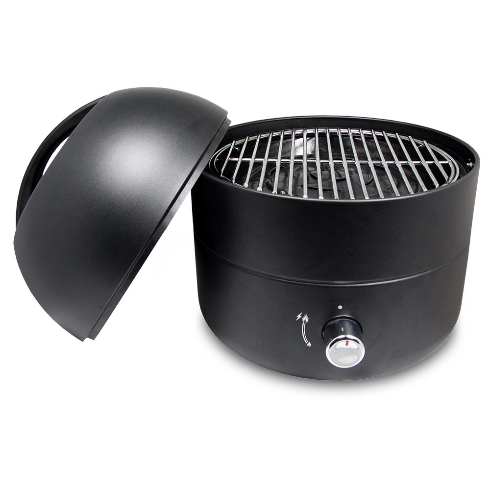 Portabel Gasolgrill Smart Living i Rostfritt Stål med Lock