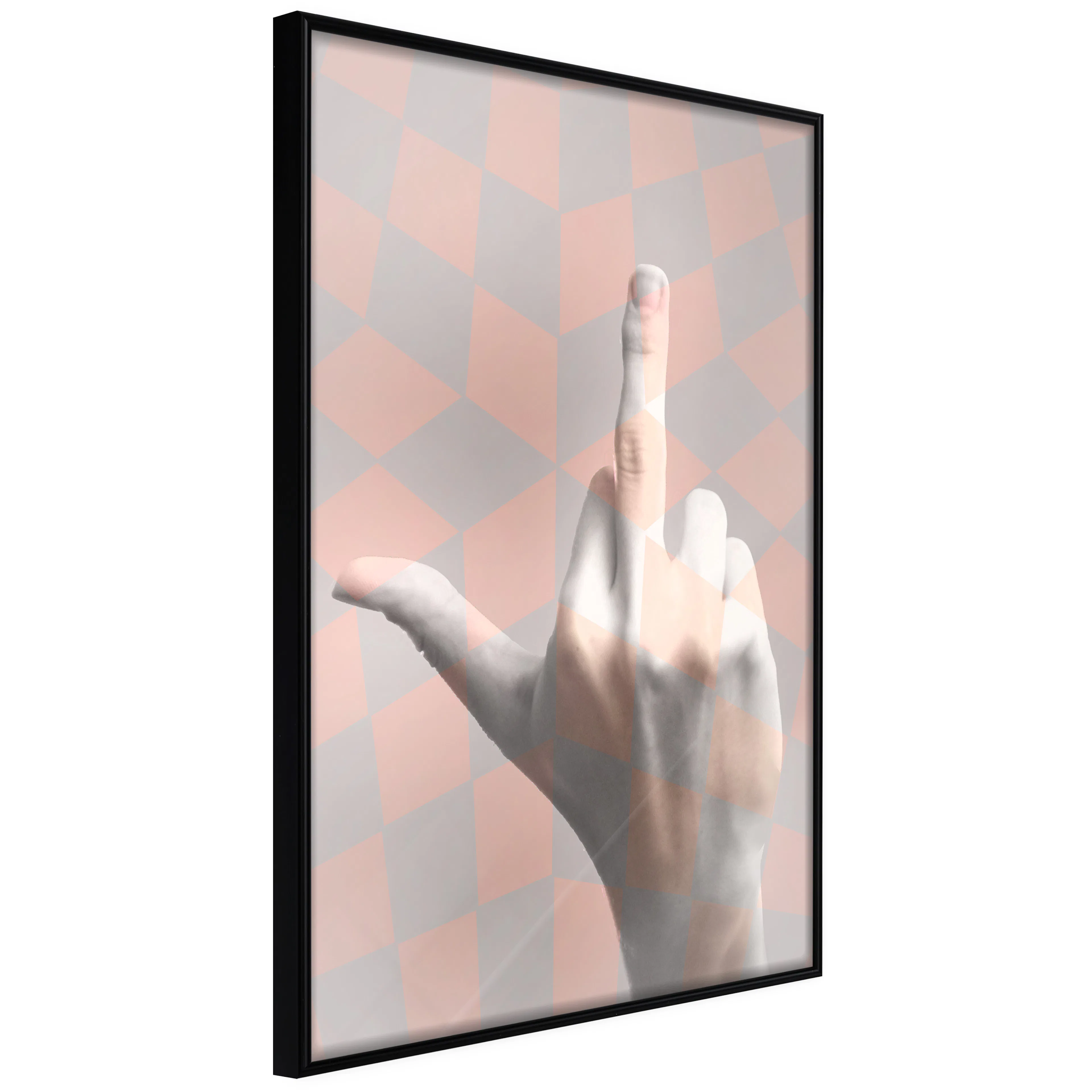 Affisch - F*ck You! [Poster] 40x60 Svart ram, 40x60 cm