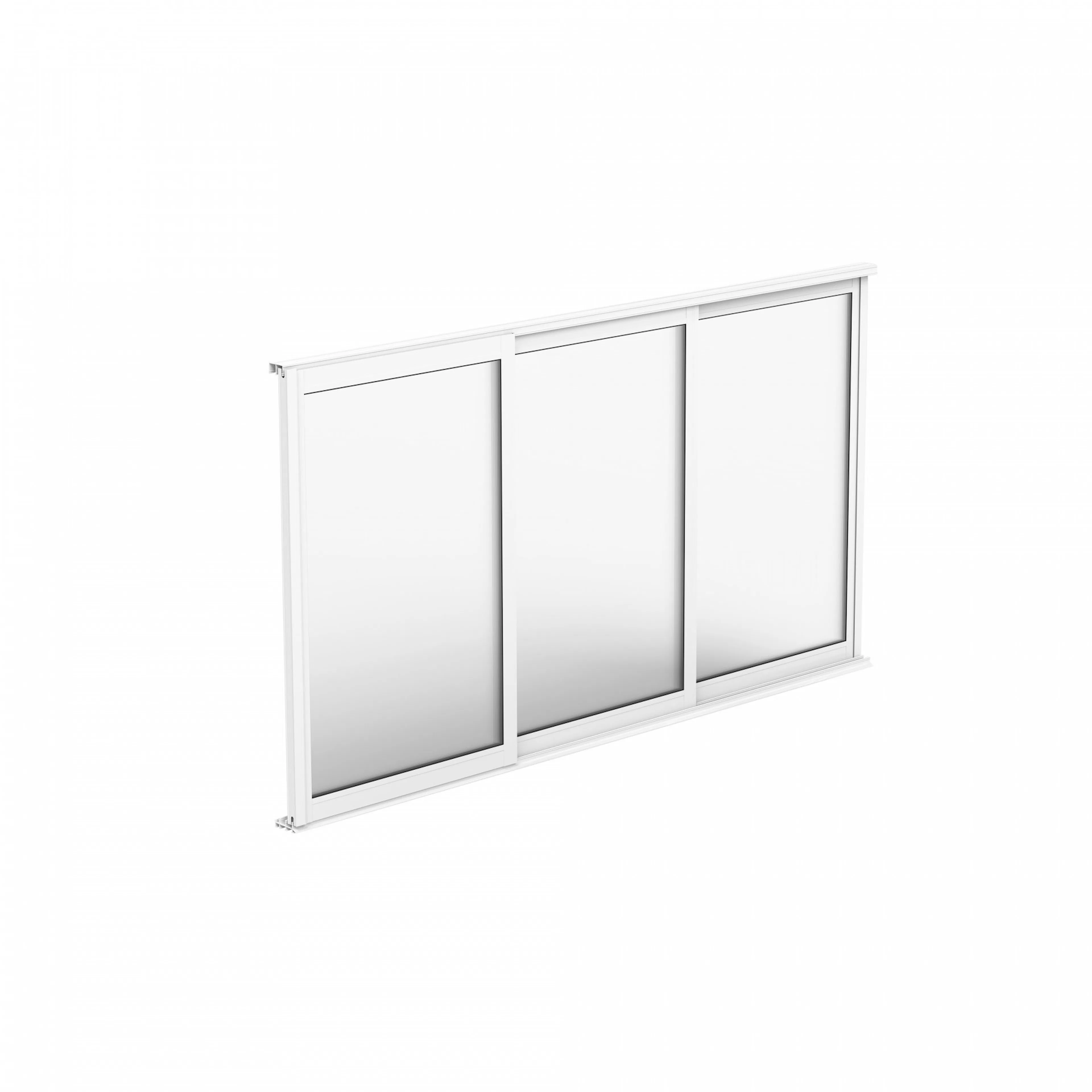 Primolux Skjutparti Vit 3 Fönster B= 2210 H= 1190 Sommar, B: 2210 mm