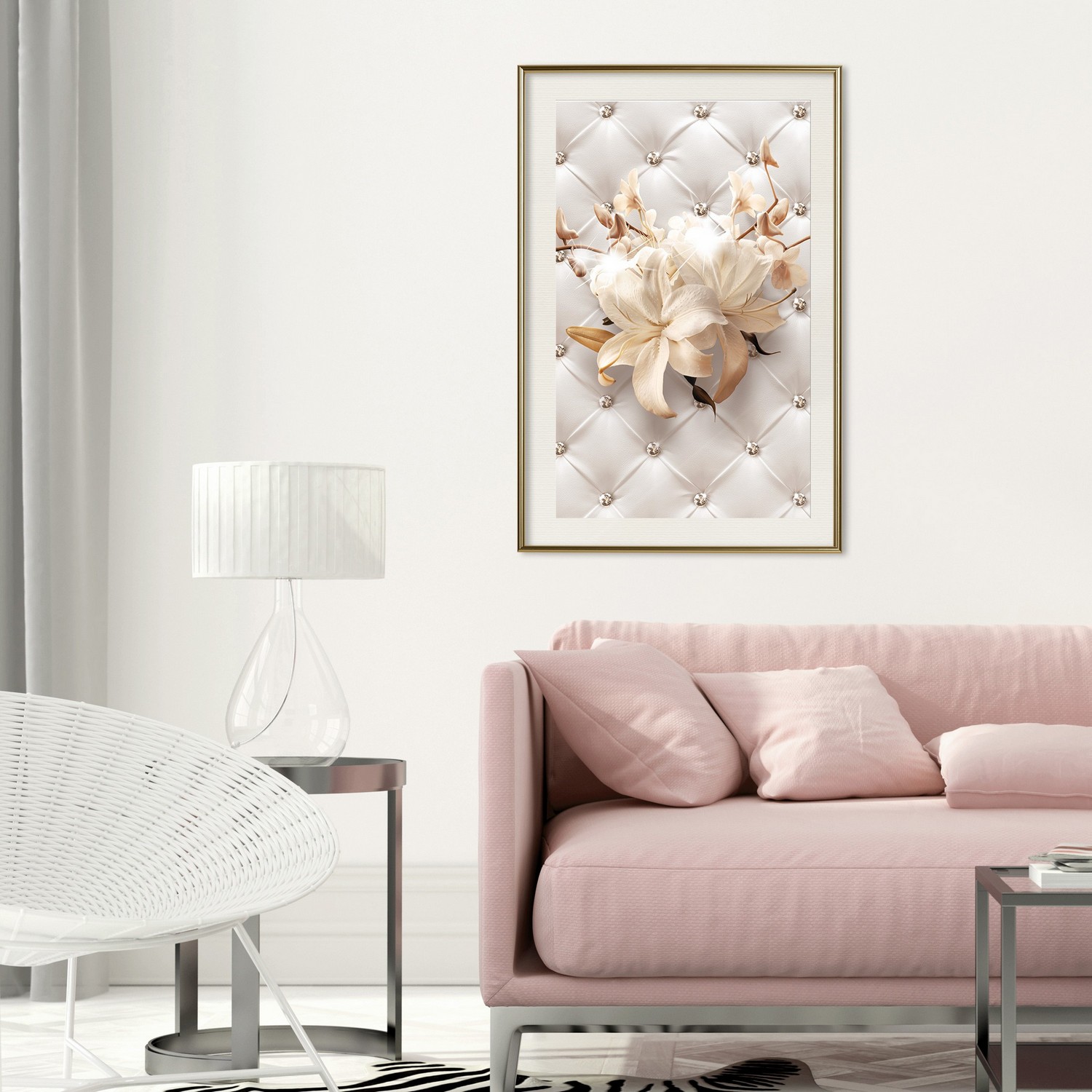Poster Artgeist Affisch Diamond Lilies