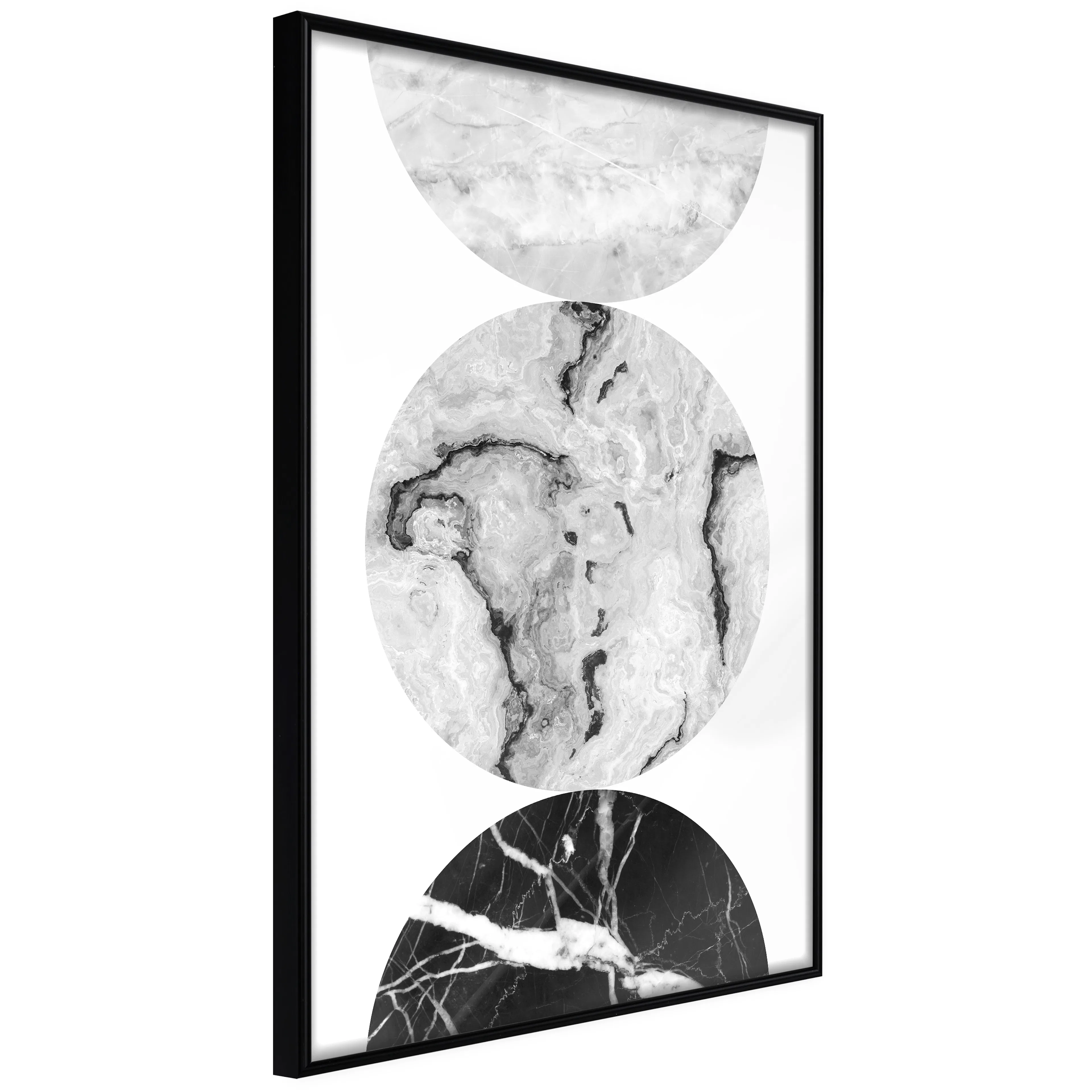 Affisch - Marble Wheels [Poster] 40x60 Svart ram, 40x60 cm