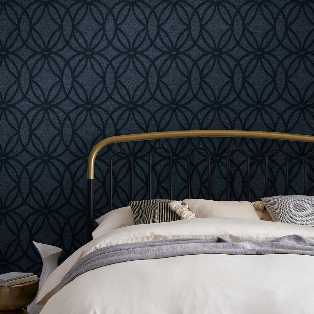Tapet NEXT Luxe Eclipse Navy