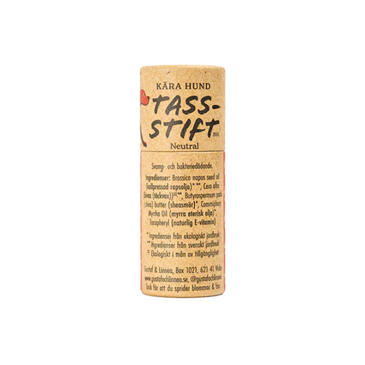Ekologiskt Tasstift Gustaf & Linnea Mini Hund 8,5 gram