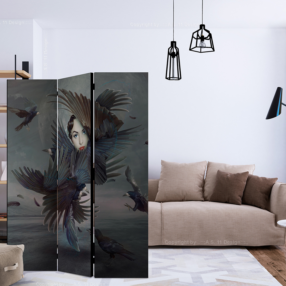 Rumsavdelare Skärmvägg Arkiio Covered In Feathers 135x172 cm