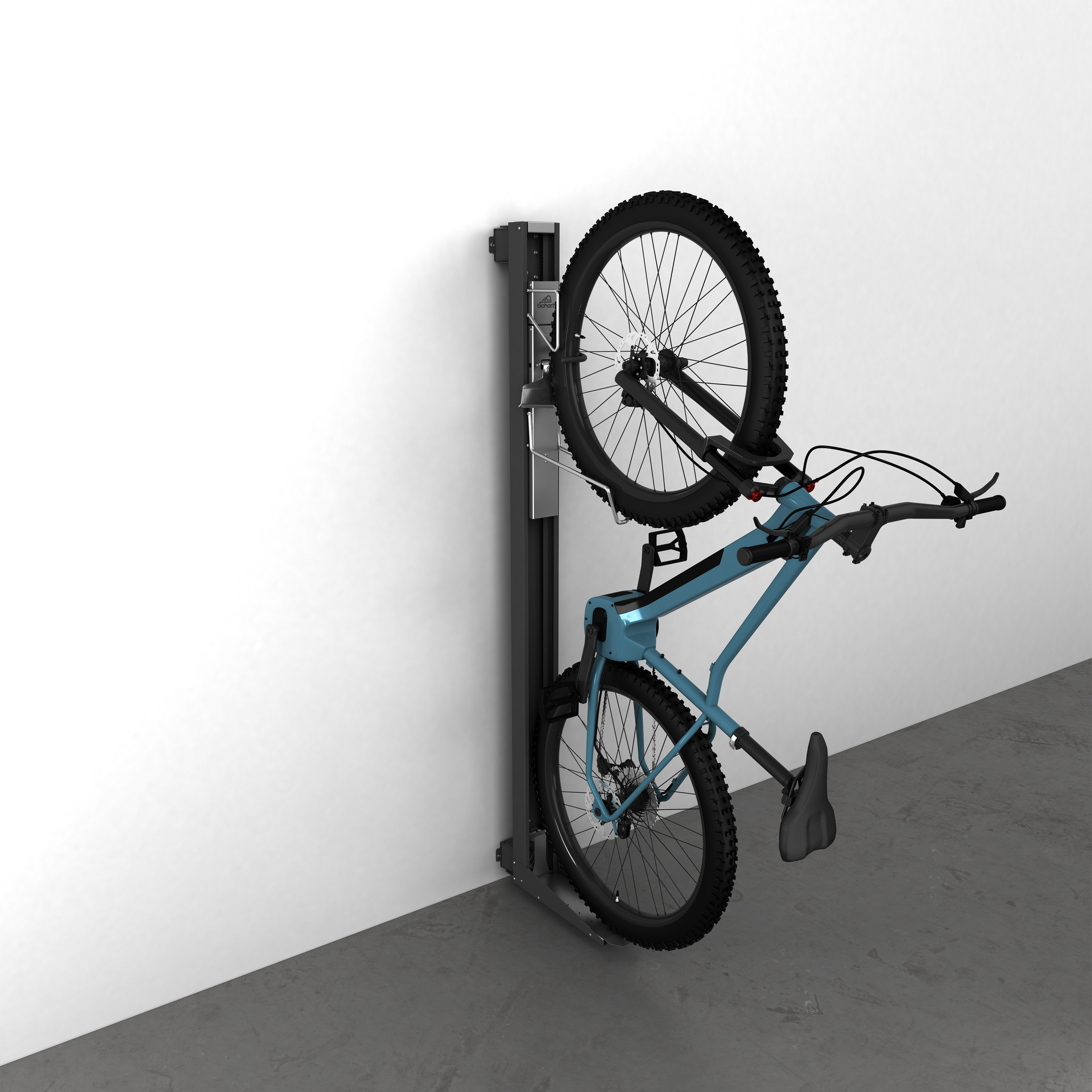 Cykelhållare BikeLift för Väggmontering Svängbar Mörkgrå