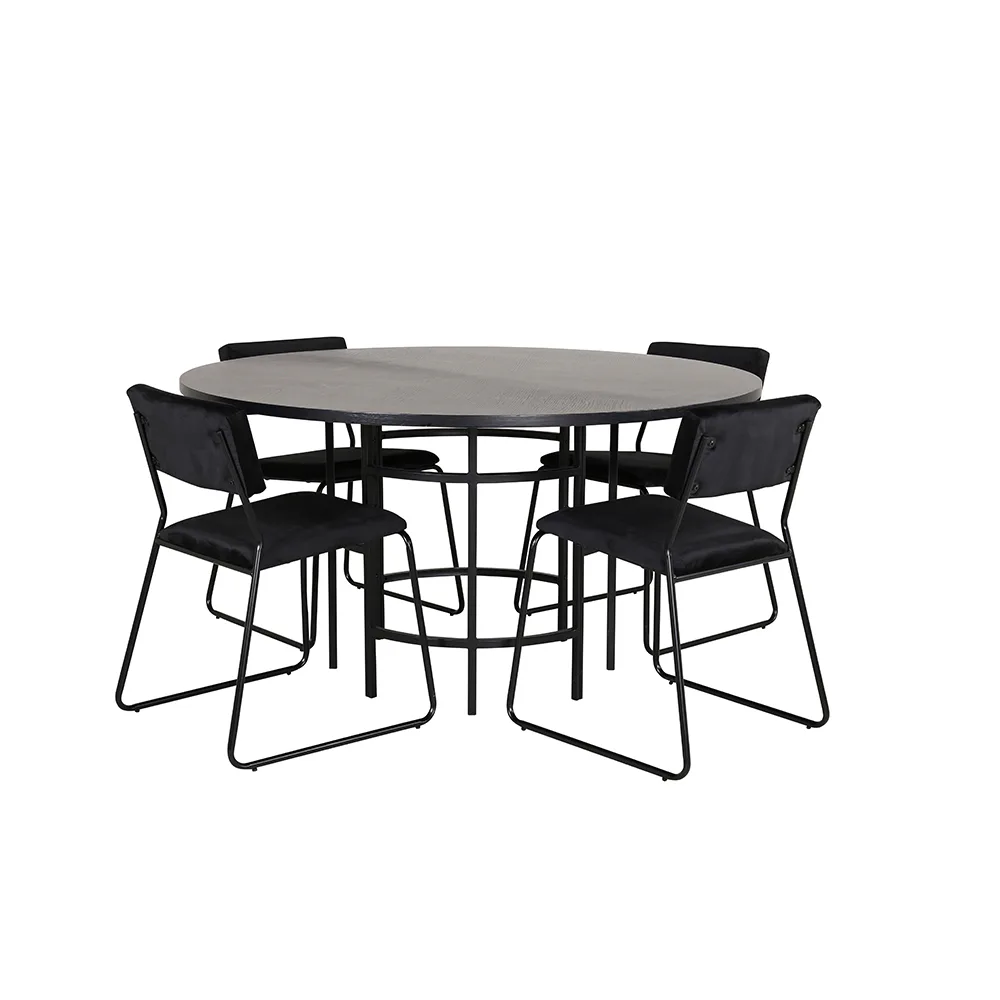 Matgrupp furniture/fashion Copenhagen med 4 Kenth Stolar Sammet