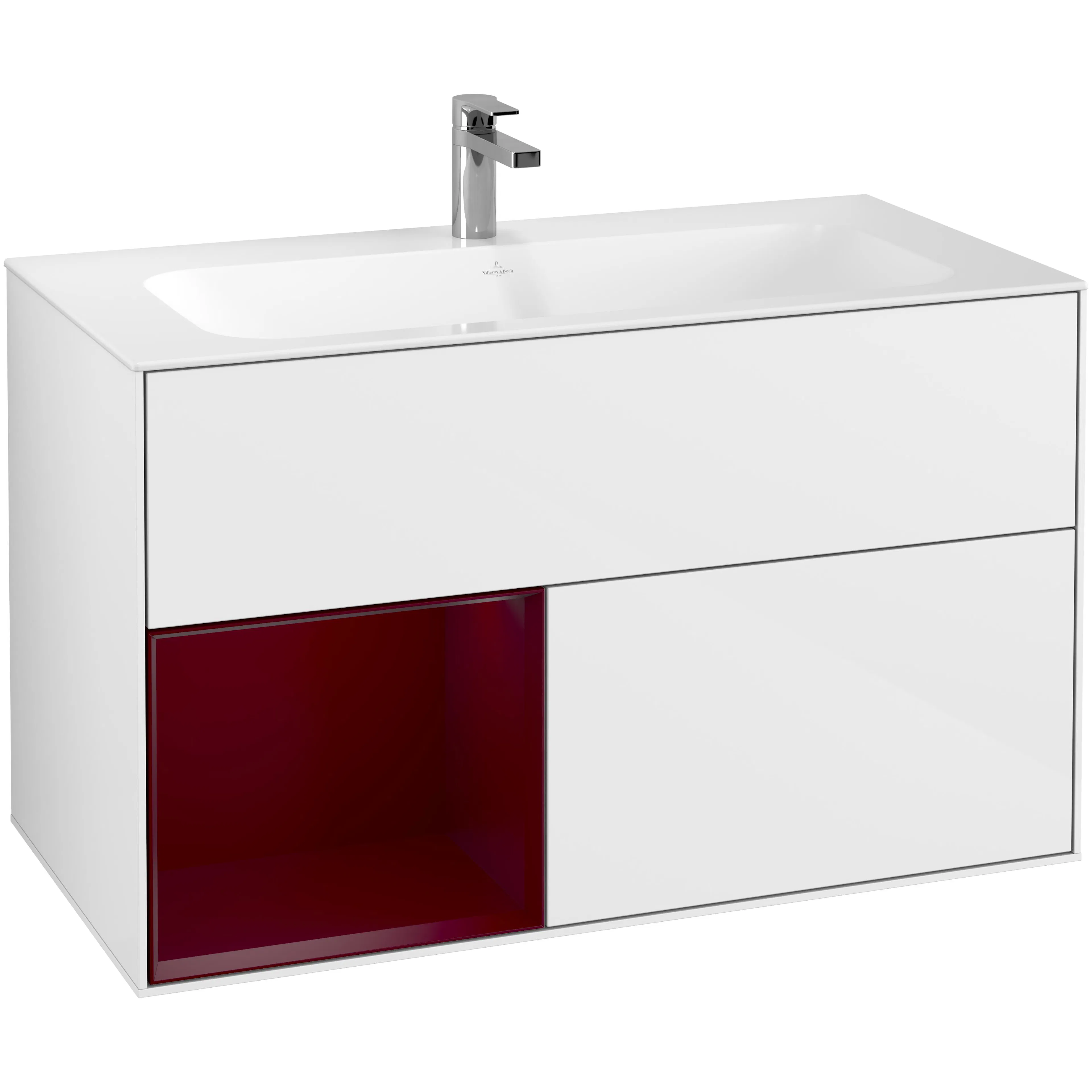 Tvättställsskåp Villeroy & Boch Finion med 2 Lådor och Hylla för Inbyggt Tvättställ