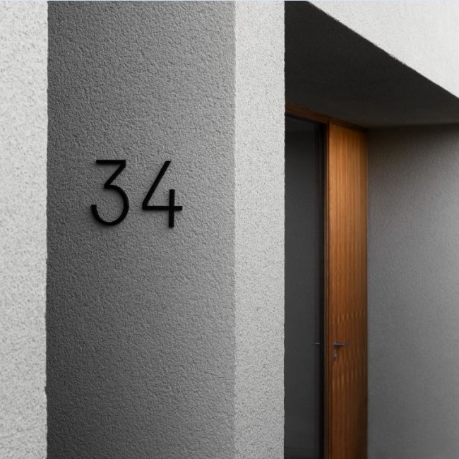 Husnummer Habo Selection Contemporary Stor Svart