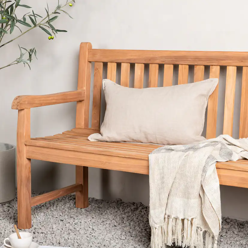 Bänk Venture Home Kenya med ryggstöd