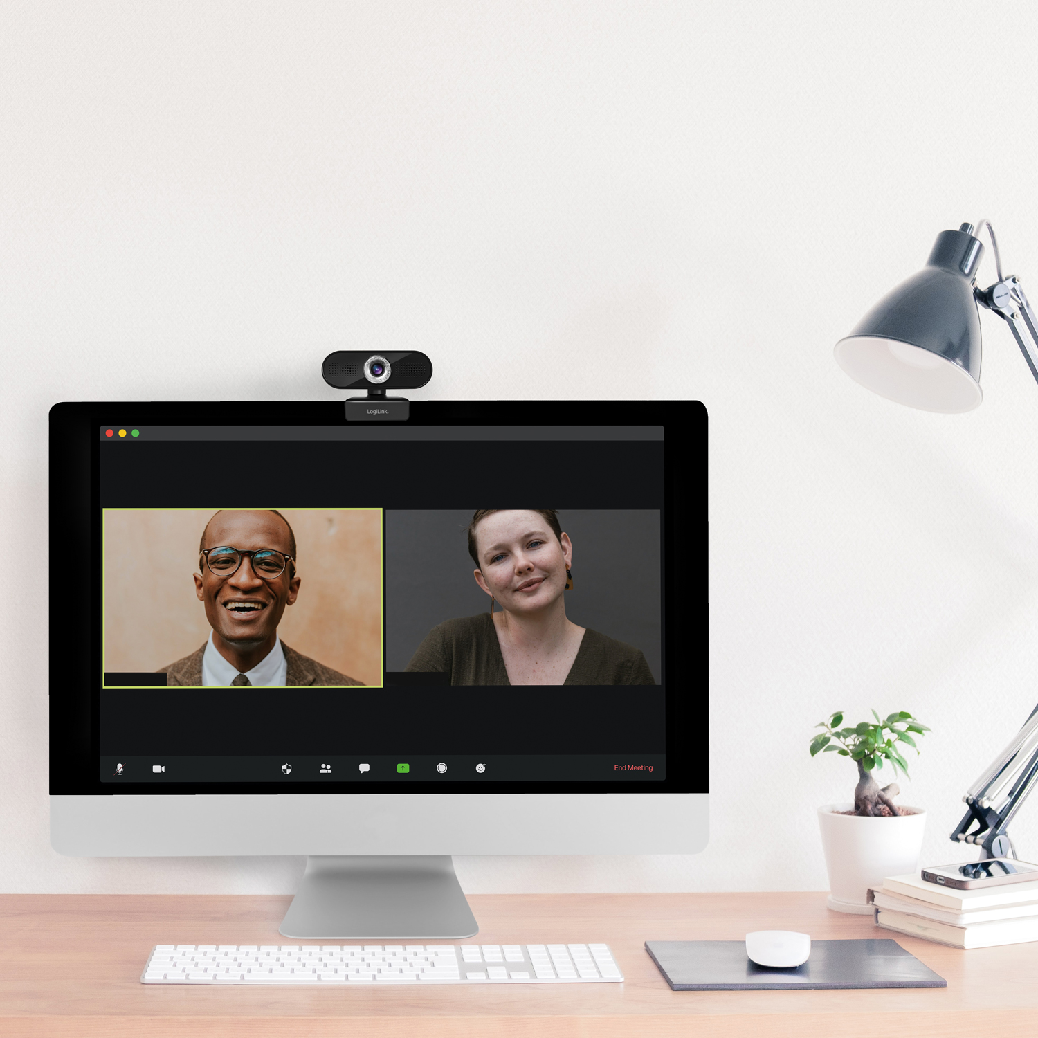 Webbkamera LogiLink HD 1080p Med Inbyggd Mikrofon