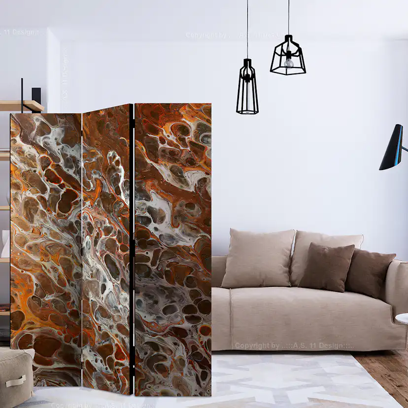 Rumsavdelare Arkiio Brown Craters 135x172 cm