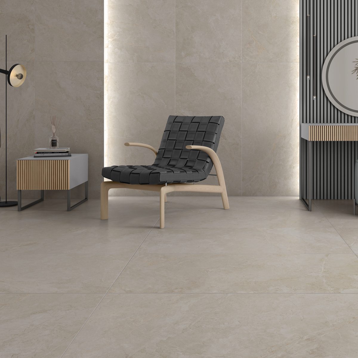 Klinker Marais Beige Marmor Matt 60x60 cm