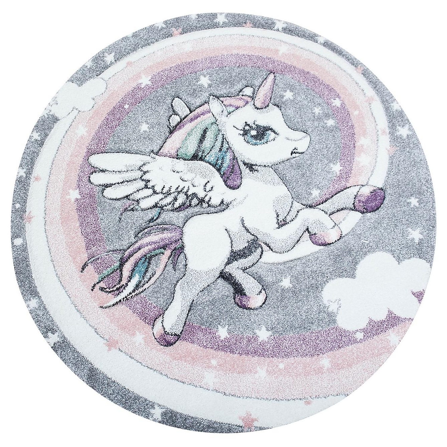 Barnmatta KM Carpets Atlas Unicorn Multi Rund 120
