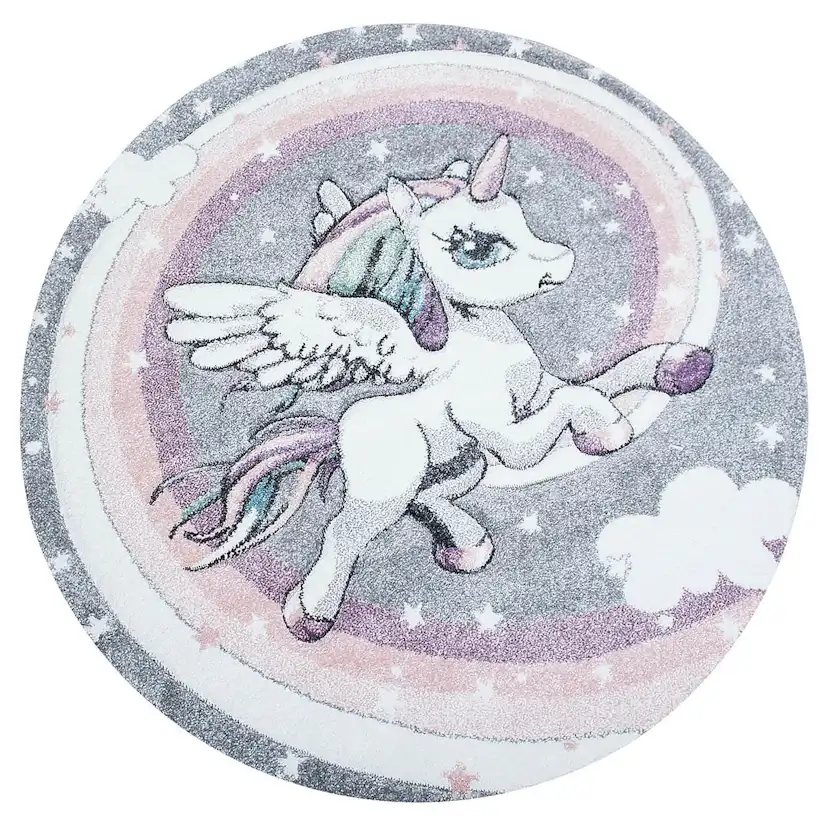 Barnmatta KM Carpets Atlas Unicorn Multi Rund 120