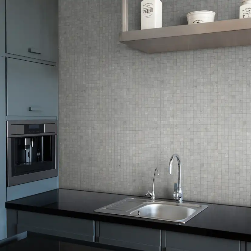 Klinkermosaik Arredo Archgres Grå 2,5x2,5 cm