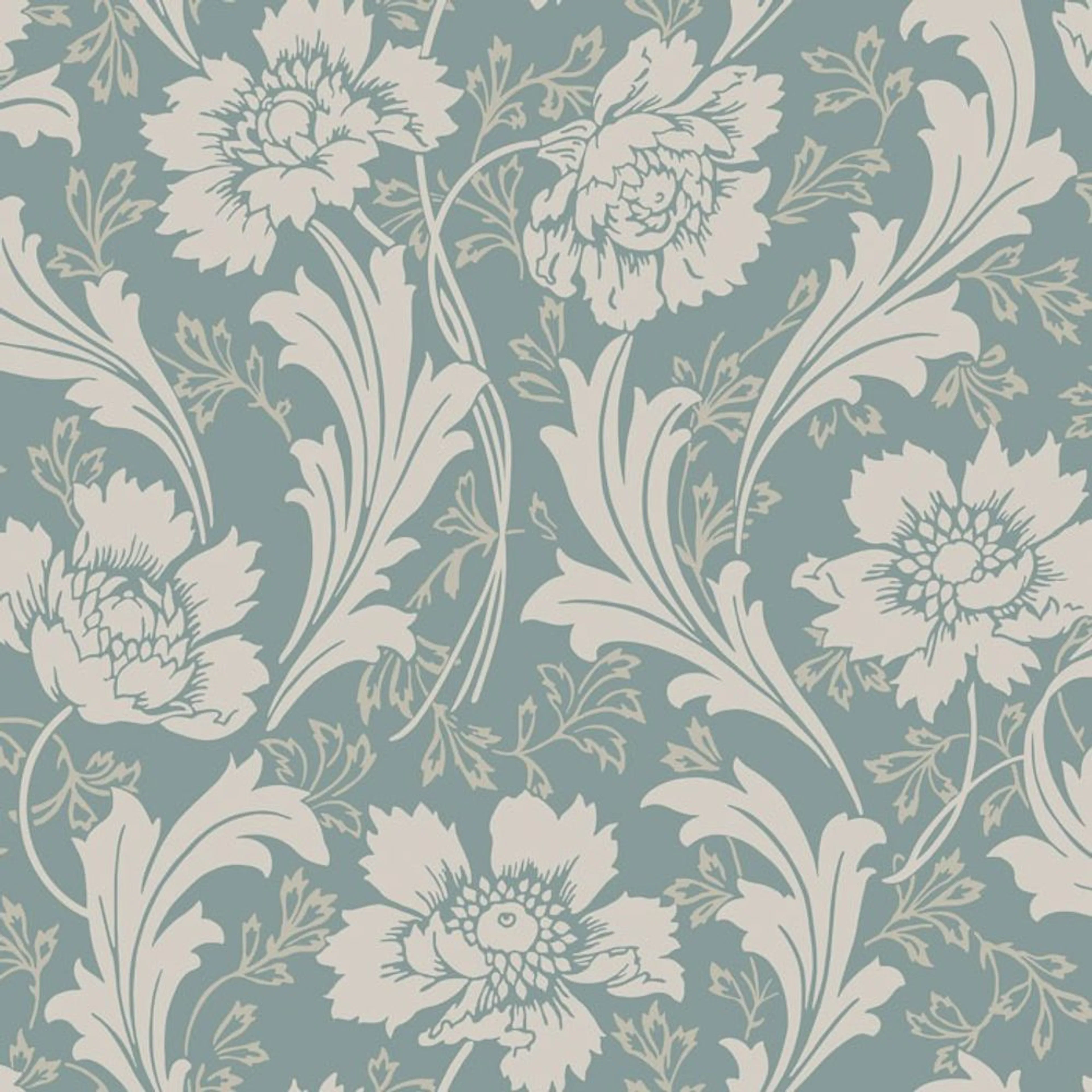 Tapet Duro Villastaden Classic Paper - Mönstrad Tapet i Jugendstil