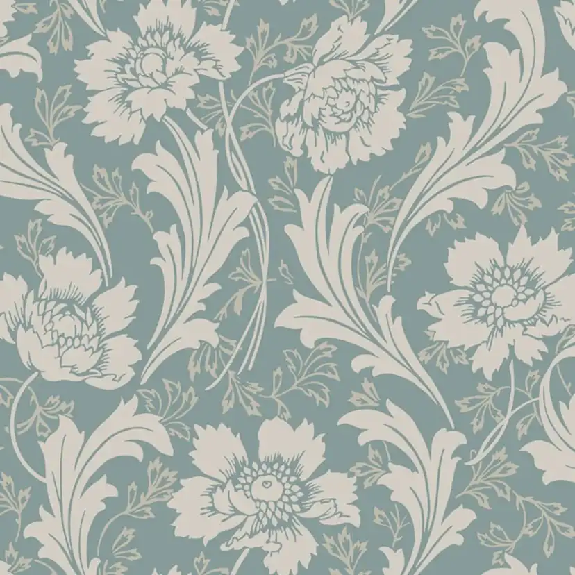 Tapet Duro Villastaden Classic Paper - Mönstrad Tapet i Jugendstil