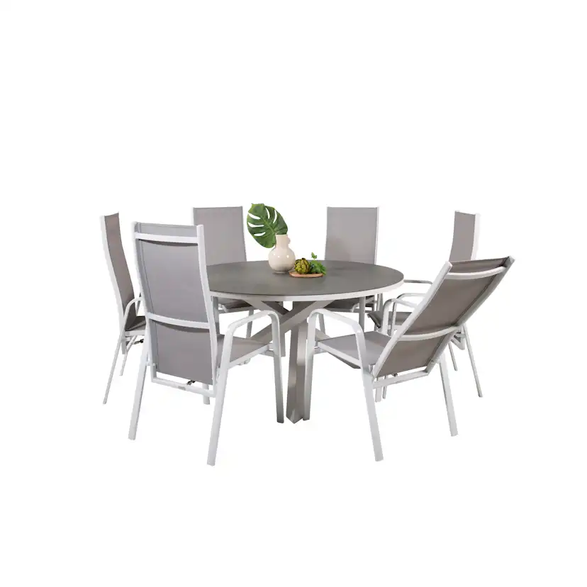 Matgrupp Utomhus Venture Home Copacabana med 6 Copacabana Recliner Trädgårdsstolar