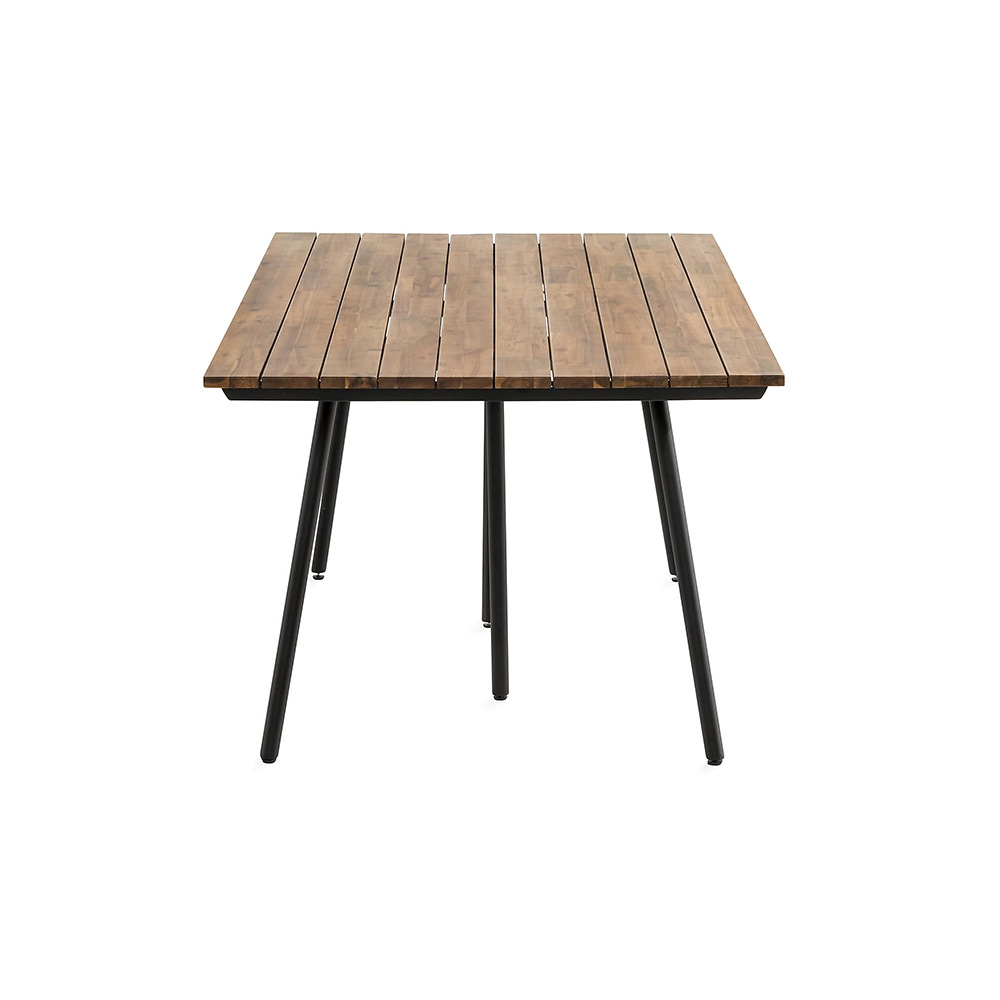 Utebord Comfort Garden Trio 200x100 cm Akacia/Svart