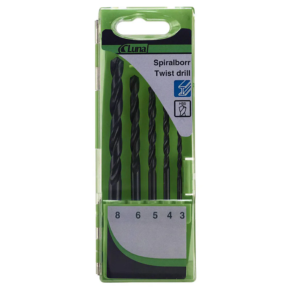Spiralborrsats Luna Tools I HSS