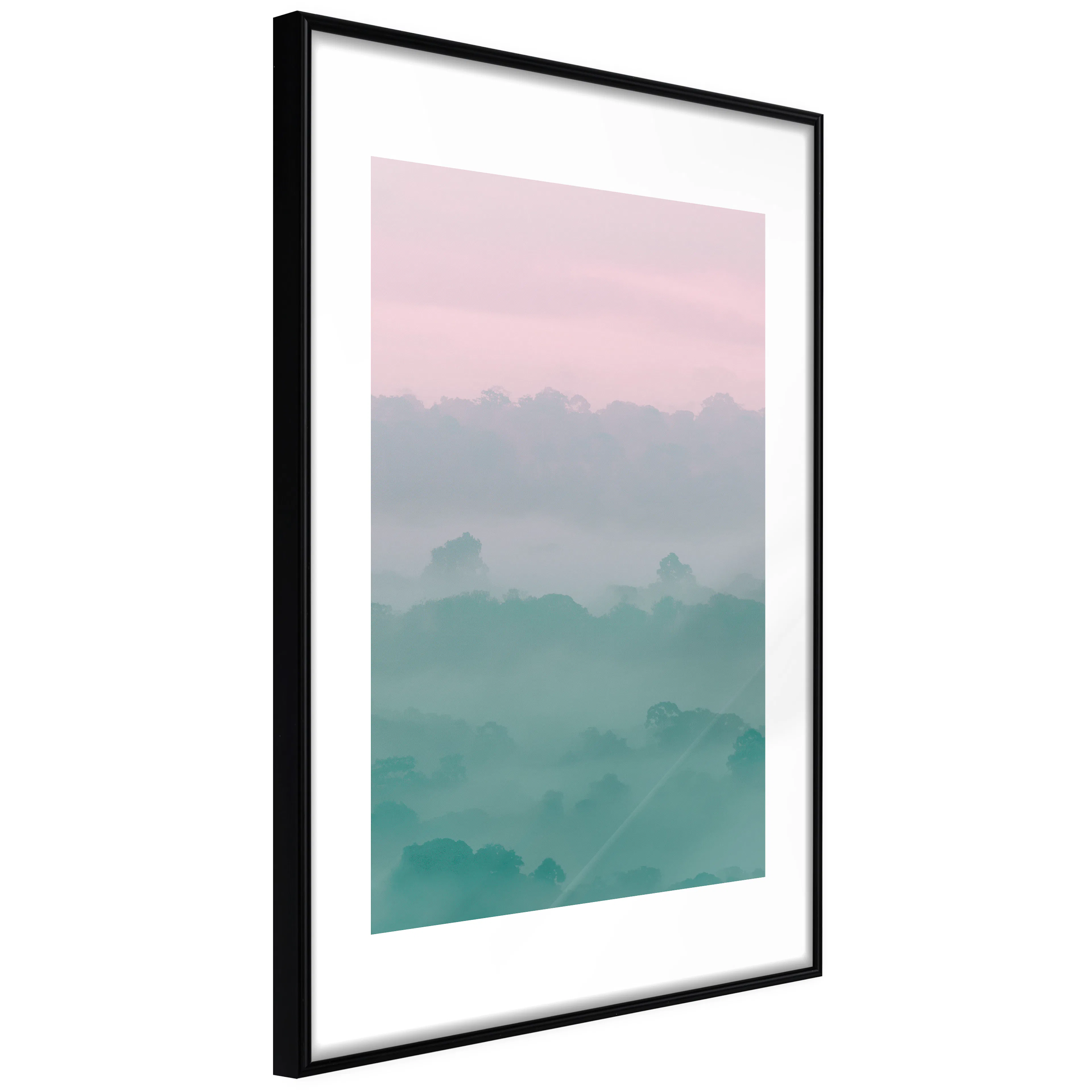 Affisch - Foggy Dawn [Poster] 40x60 Svart ram, 40x60 cm