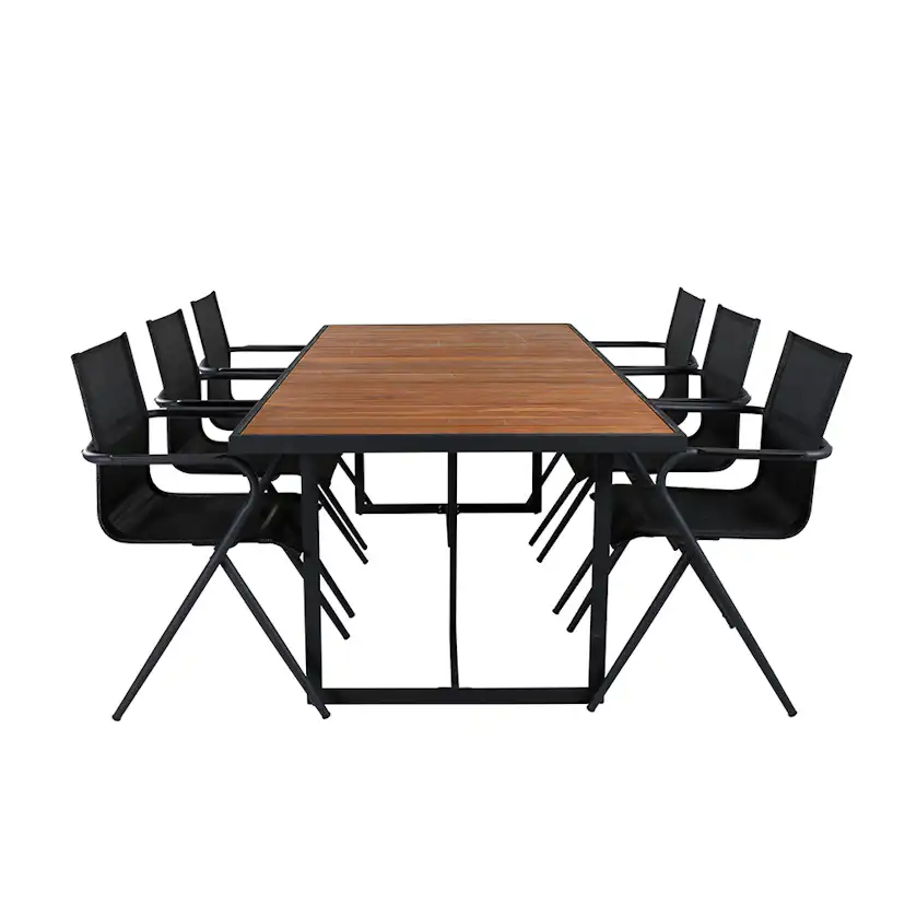 Matgrupp Venture Home King med 6 Anve Matstolar