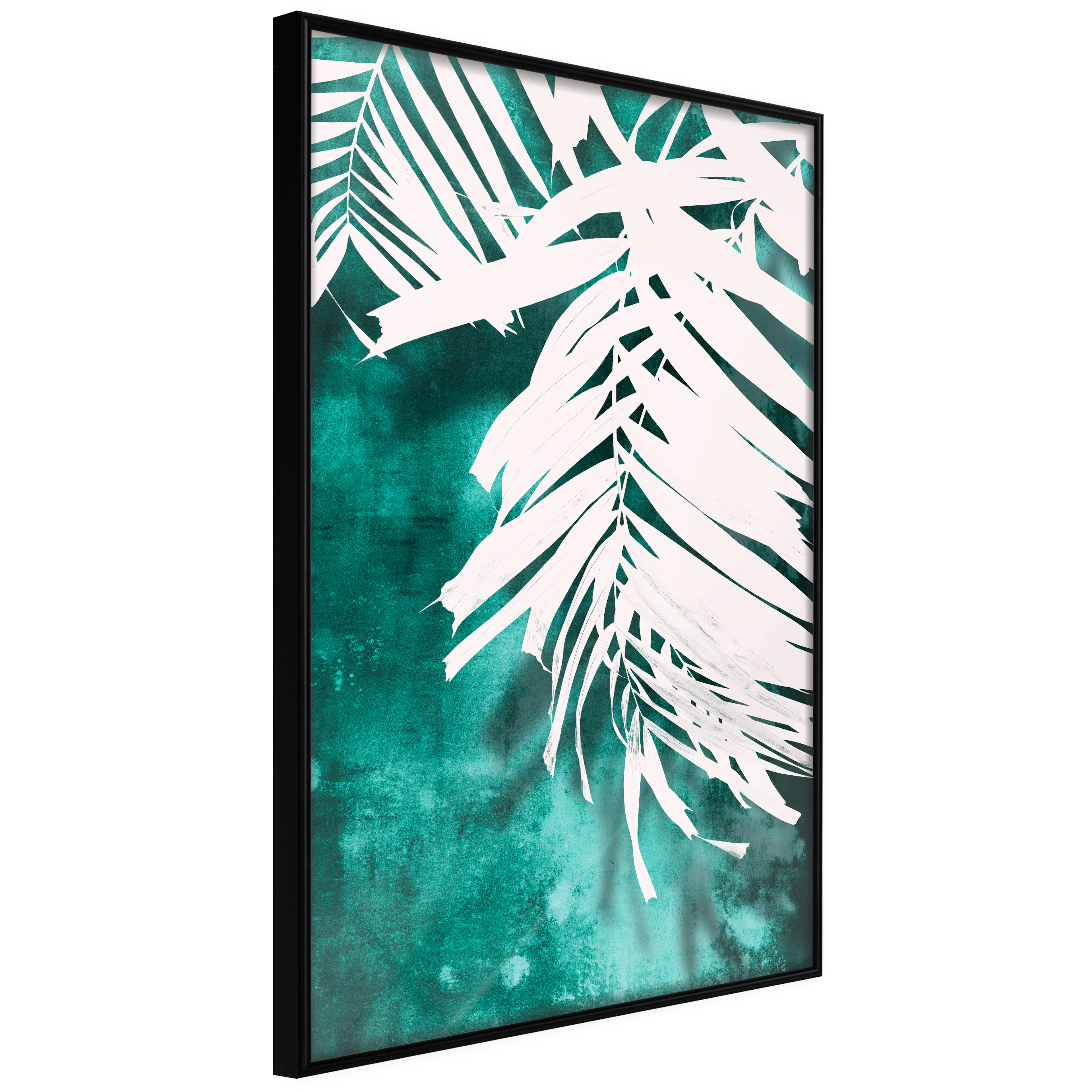 Affisch - Emerald Shadow [Poster] 40x60 Svart ram, 40x60 cm
