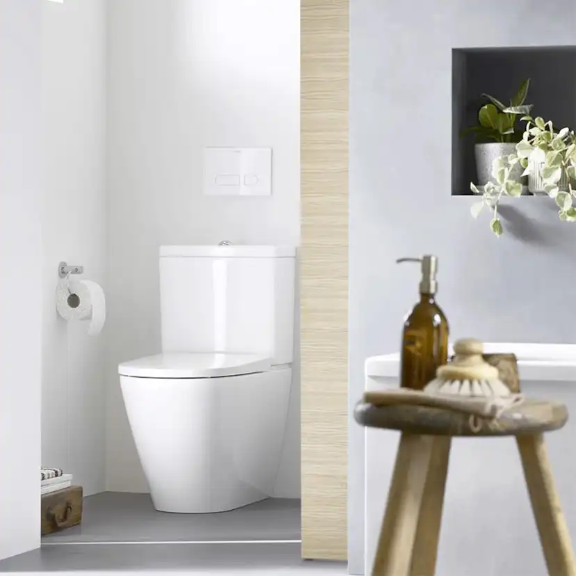 Toalettstol Duravit D-Neo 200209 Rimless med Mjukstängande Hårdsits