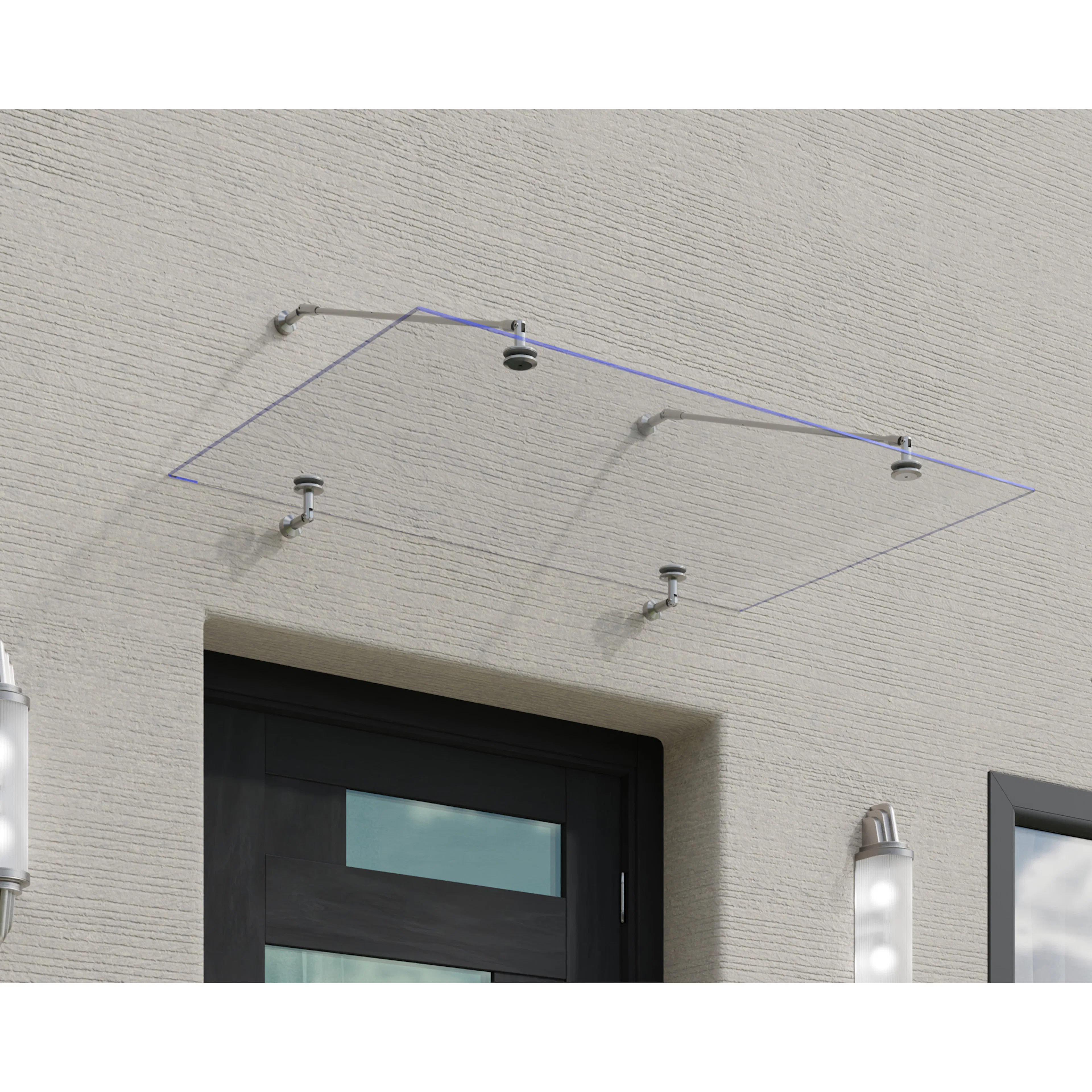 Entrétak Canopia by Palram Taurus Klar Silver 0,9 X 1,5 m