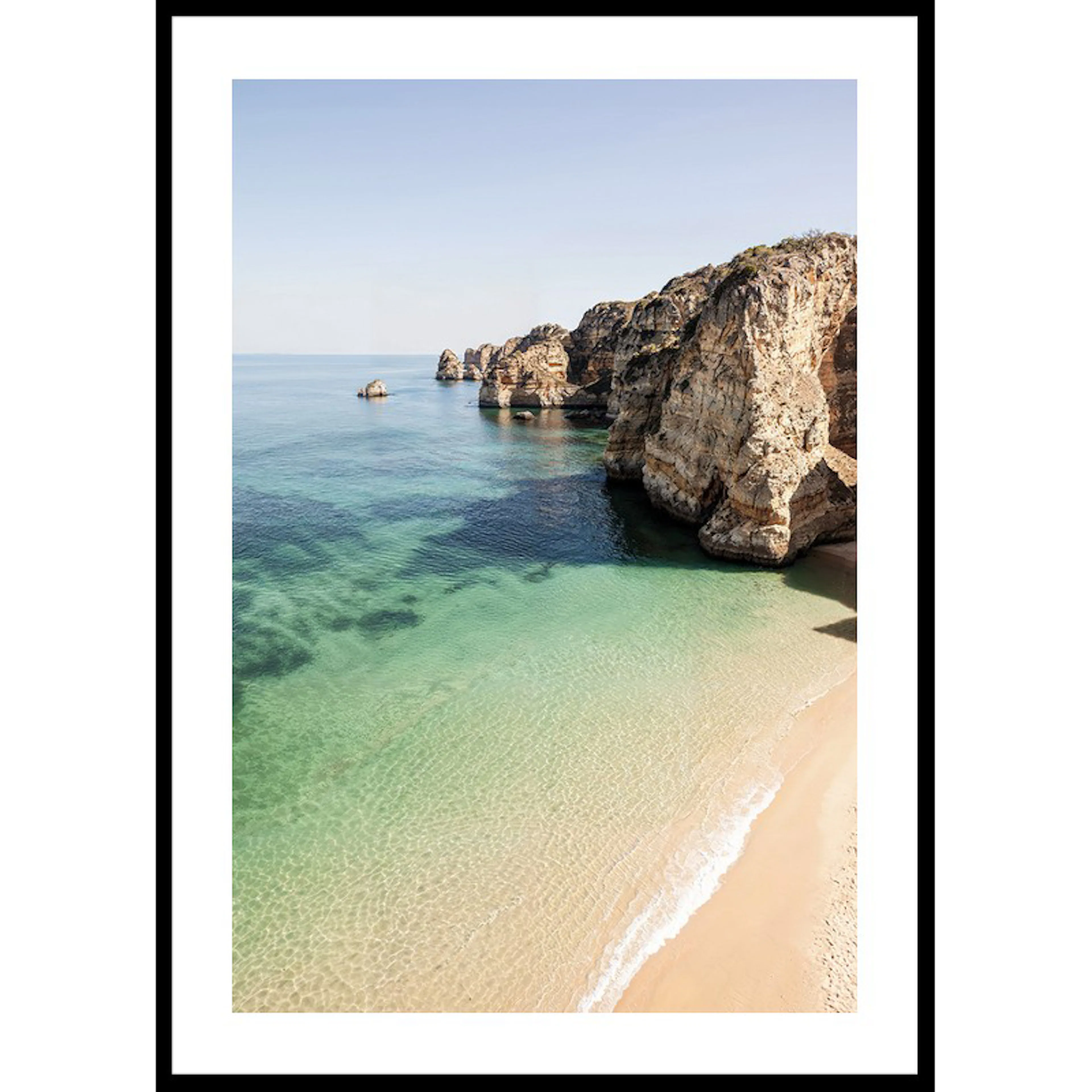 Poster Gallerix Crystal Waters By The Cliffs