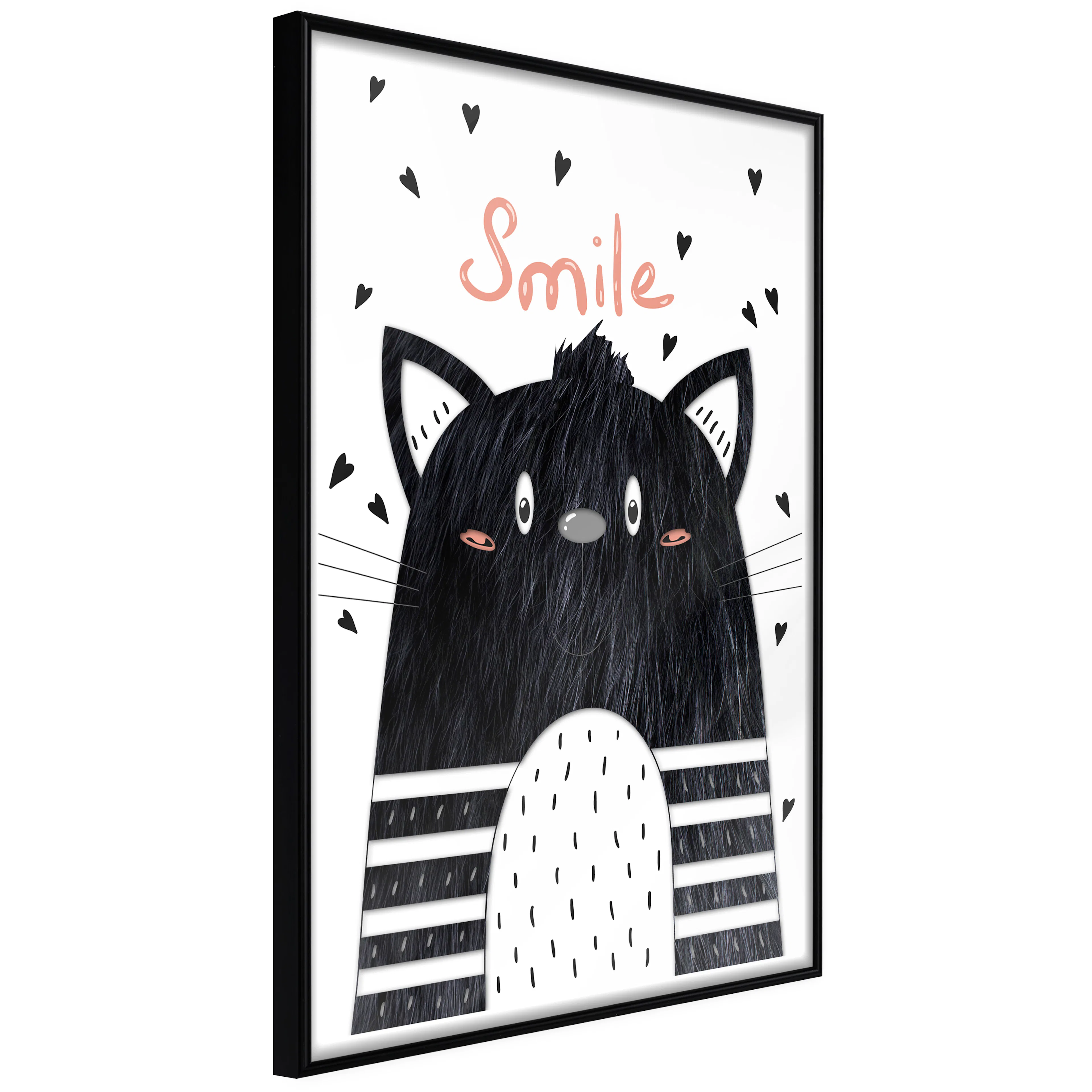 Affisch - Smile [Poster] 40x60 Svart ram, 40x60 cm