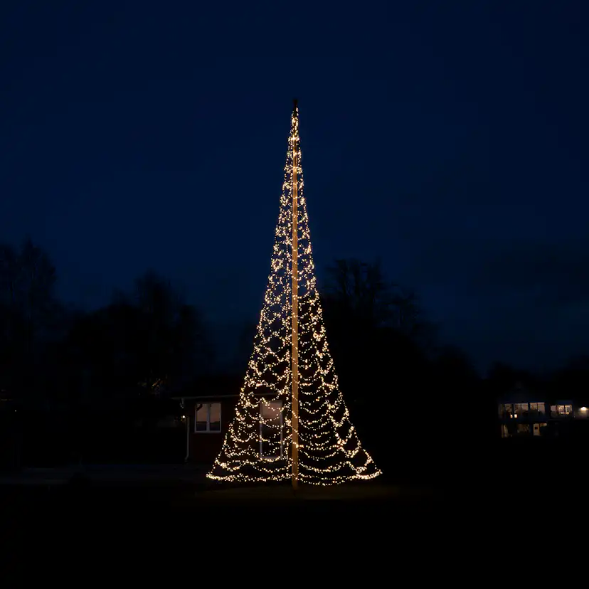 Flaggstångsbelysning Glimma 8 m 1520 LED DUOLED med app 8m, 1520 ljuskällor, DUOLED
