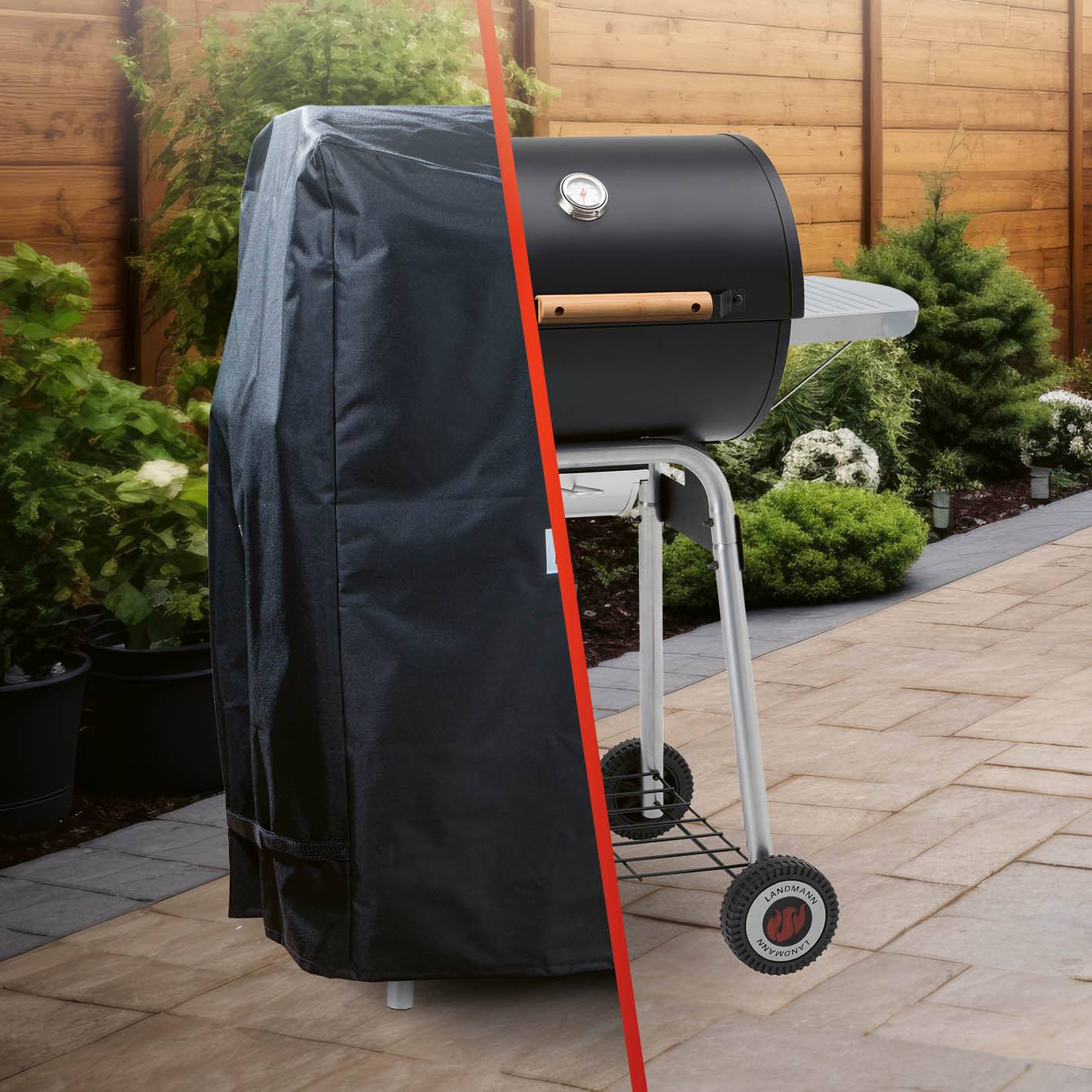 Grillöverdrag Landmann Premium L Black 15706